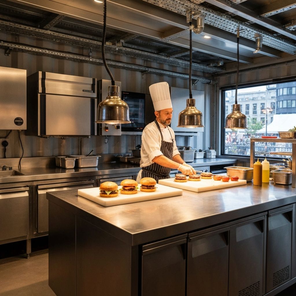 Container Food Spot - Interior cocina